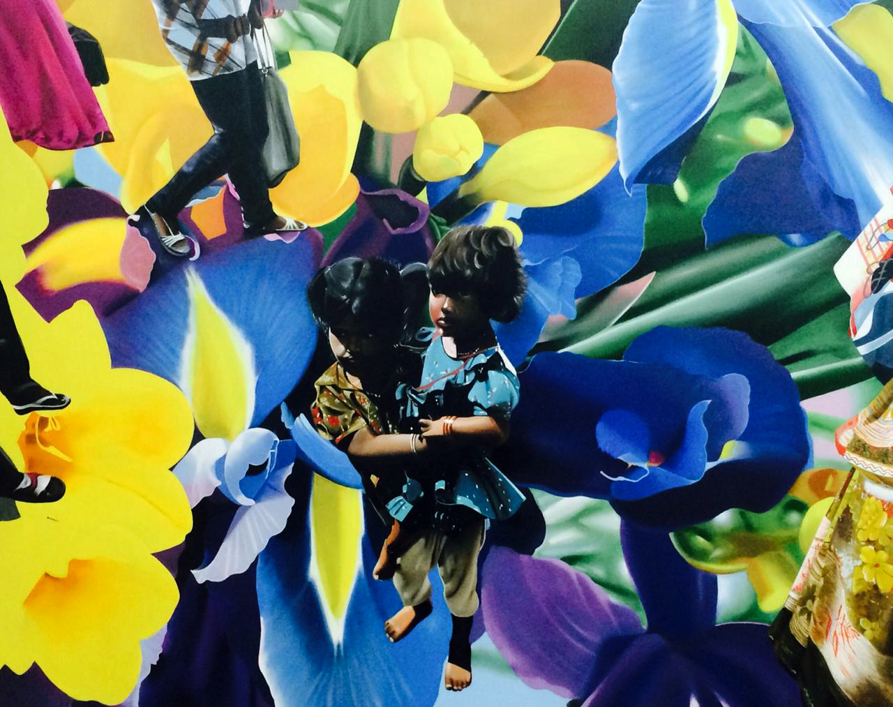 Children Among the Blossom